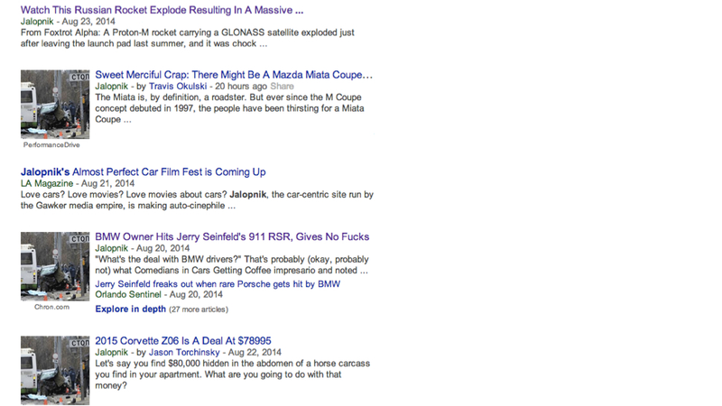 Illustration for article titled Has Google Images Been Hacked To Show A Russian Car Crash?